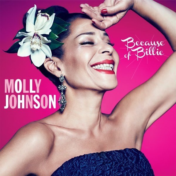 voici la cover du dernier album musical de la chanteuse de jazz canadienne Molly Johnson