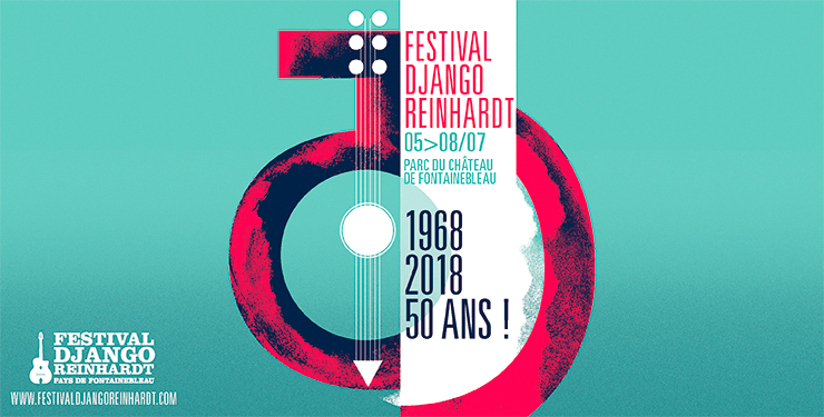 affiche du festival Django Reinhardt 2018