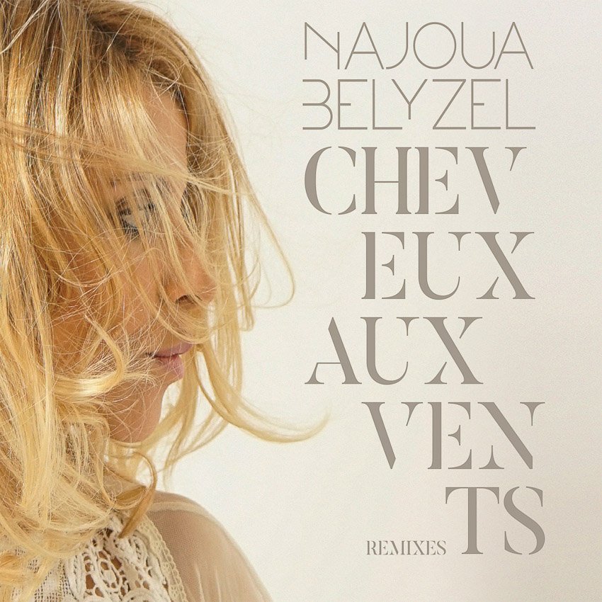 La pochette du single "Cheveux aux vents" de Najoua Belyzel
