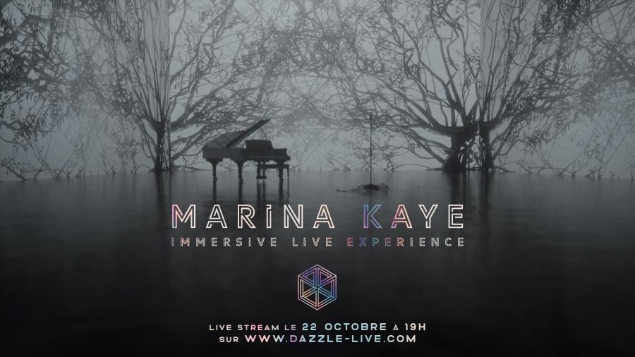 La nouvelle plateforme de live stream musical Dazzle propose Marina Kaye comme premier concert